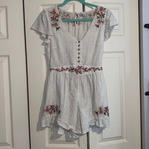 American Eagle floral romper